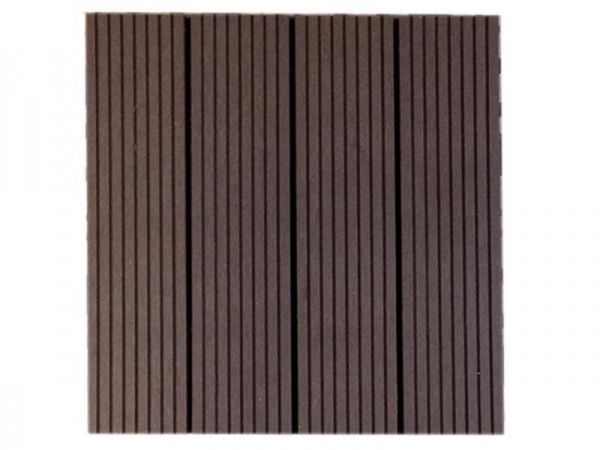 DECK - WPC FLOOR TILE 12mm 30&Chi;30 D.BROWN 110